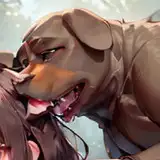 A dog